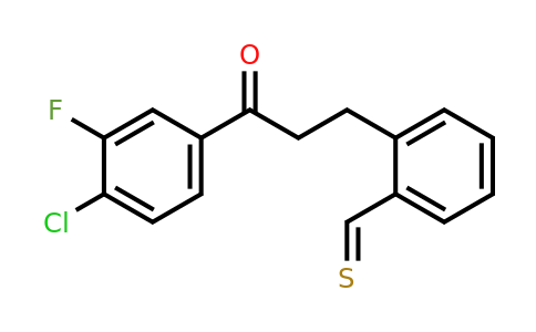898780-10-4 | 4'-Chloro-3'-fluoro-3-(2-thiomethylphenyl)propiophenone