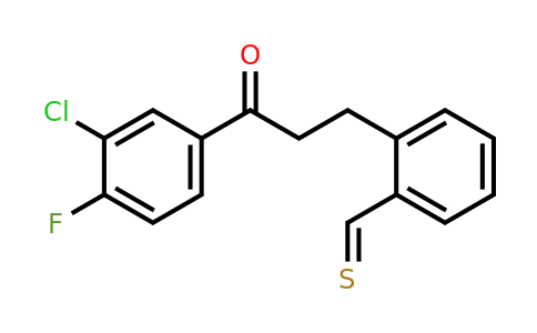 898780-13-7 | 3'-Chloro-4'-fluoro-3-(2-thiomethylphenyl)propiophenone