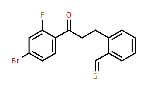 898780-31-9 | 4'-Bromo-2'-fluoro-3-(2-thiomethylphenyl)propiophenone