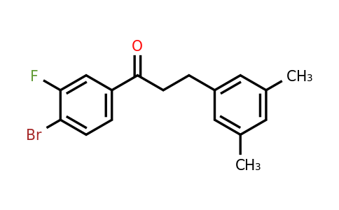 898780-74-0 | 4'-Bromo-3-(3,5-dimethylphenyl)-3'-fluoropropiophenone