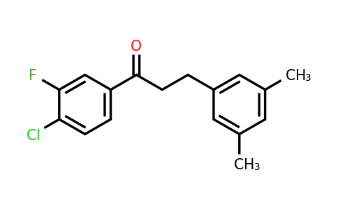 898780-76-2 | 4'-Chloro-3-(3,5-dimethylphenyl)-3'-fluoropropiophenone