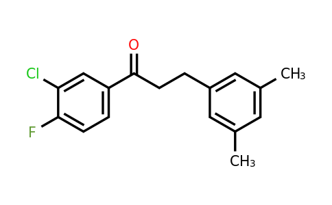 898780-78-4 | 3'-Chloro-3-(3,5-dimethylphenyl)-4'-fluoropropiophenone
