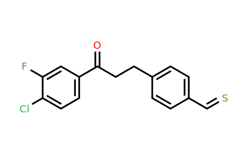 898781-42-5 | 4'-Chloro-3'-fluoro-3-(4-thiomethylphenyl)propiophenone