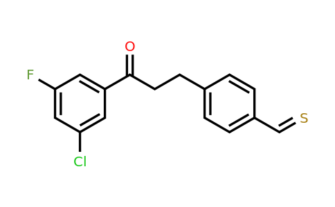 898781-63-0 | 3'-Chloro-5'-fluoro-3-(4-thiomethylphenyl)propiophenone