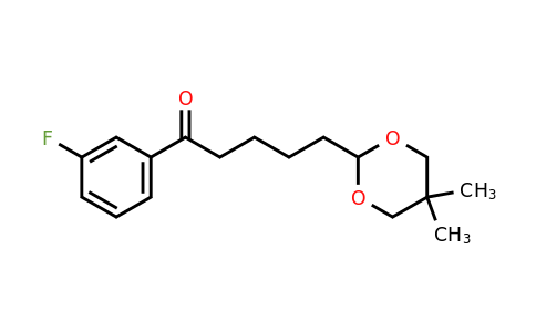 898786-15-7 | 5-(5,5-Dimethyl-1,3-dioxan-2-yl)-3'-fluorovalerophenone