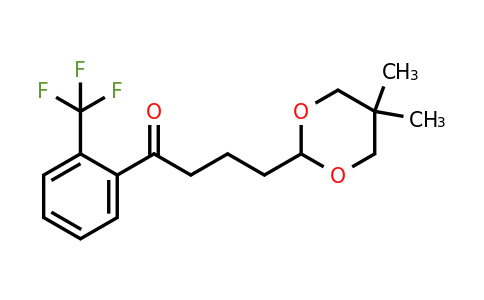898786-61-3 | 4-(5,5-Dimethyl-1,3-dioxan-2-yl)-2'-trifluoromethylbutyrophenone