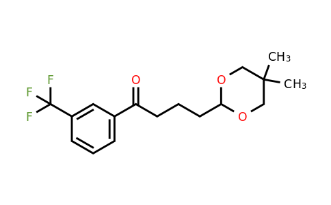898786-63-5 | 4-(5,5-Dimethyl-1,3-dioxan-2-yl)-3'-trifluoromethylbutyrophenone