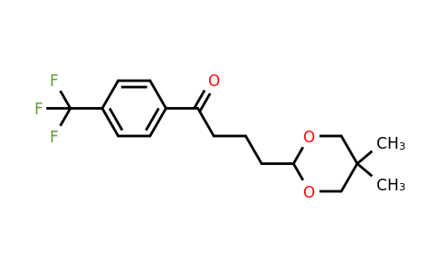 898786-65-7 | 4-(5,5-Dimethyl-1,3-dioxan-2-yl)-4'-trifluoromethylbutyrophenone