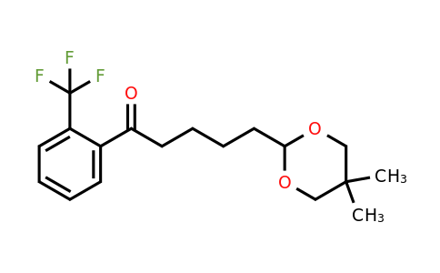 898786-67-9 | 5-(5,5-Dimethyl-1,3-dioxan-2-yl)-2'-trifluoromethylvalerophenone
