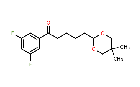 898787-05-8 | 3',5'-Difluoro-5-(5,5-dimethyl-1,3-dioxan-2-yl)valerophenone