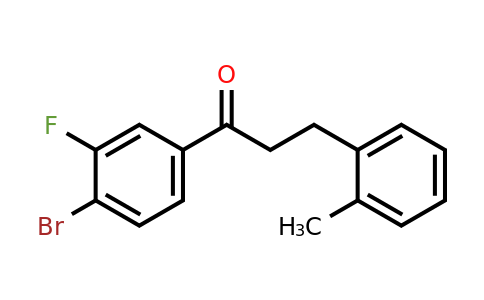 898789-62-3 | 4'-Bromo-3'-fluoro-3-(2-methylphenyl)propiophenone