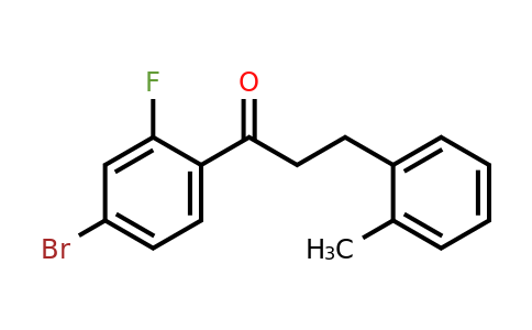 898789-82-7 | 4'-Bromo-2'-fluoro-3-(2-methylphenyl)propiophenone