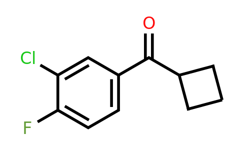 898790-88-0 | 3-Chloro-4-fluorophenyl cyclobutyl ketone