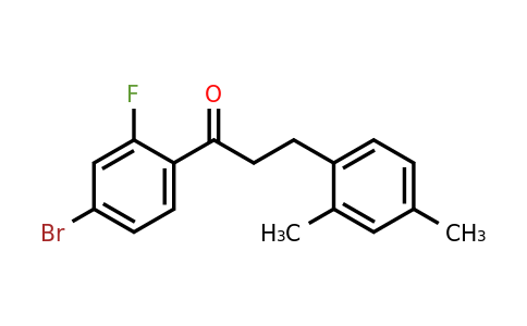 898794-36-0 | 4'-Bromo-3-(2,4-dimethylphenyl)-2'-fluoropropiophenone
