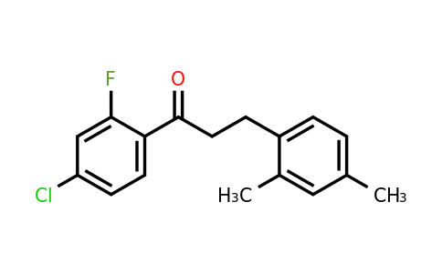 898794-42-8 | 4'-Chloro-3-(2,4-dimethylphenyl)-2'-fluoropropiophenone