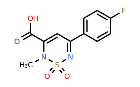 899539-96-9 | 5-(4-Fluorophenyl)-2-methyl-2H-1,2,6-thiadiazine-3-carboxylic acid 1,1-dioxide
