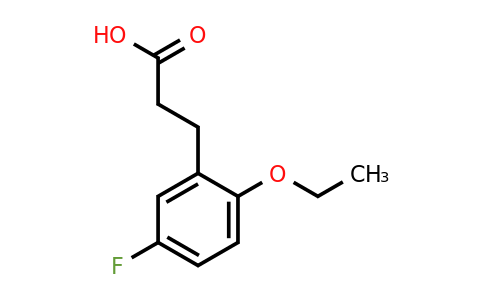 900026-46-2 | 2-Ethoxy-5-fluorophenylpropanoic acid