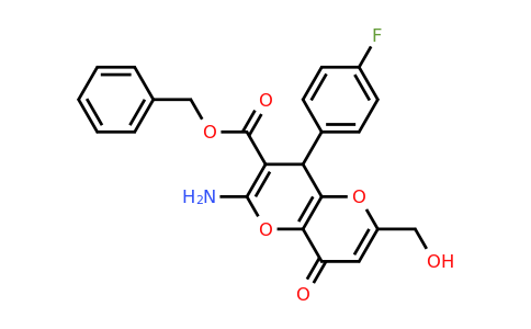 902322-68-3 | Benzyl 2-amino-4-(4-fluorophenyl)-6-(hydroxymethyl)-8-oxo-4,8-dihydropyrano[3,2-b]pyran-3-carboxylate