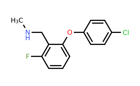 902836-83-3 | 1-(2-(4-Chlorophenoxy)-6-fluorophenyl)-N-methylmethanamine