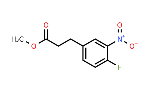 907602-44-2 | Methyl 4-fluoro-3-nitrophenylpropanoate