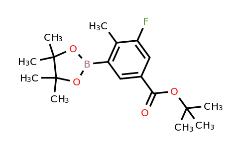911370-56-4 | tert-butyl 3-fluoro-4-methyl-5-(4,4,5,5-tetramethyl-1,3,2-dioxaborolan-2-yl)benzoate