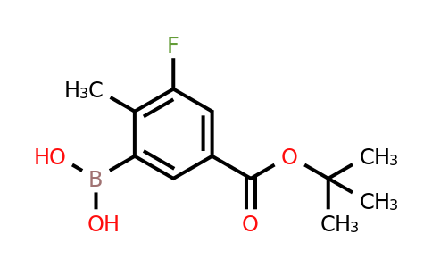 911370-71-3 | (5-(tert-Butoxycarbonyl)-3-fluoro-2-methylphenyl)boronic acid