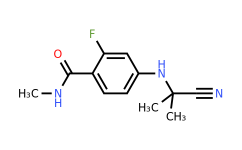 915087-32-0 | 4-((2-Cyanopropan-2-yl)amino)-2-fluoro-N-methylbenzamide