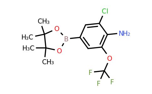 915402-37-8 | 2-Chloro-4-(4,4,5,5-tetramethyl-1,3,2-dioxaborolan-2-yl)-6-(trifluoromethoxy)aniline