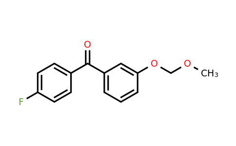 915923-61-4 | (4-Fluorophenyl)(3-(methoxymethoxy)phenyl)methanone