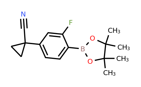 917397-94-5 | 1-(3-Fluoro-4-(4,4,5,5-tetramethyl-1,3,2-dioxaborolan-2-yl)phenyl)cyclopropane-1-carbonitrile