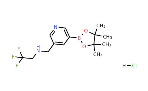 919347-59-4 | 2,2,2-Trifluoro-N-((5-(4,4,5,5-tetramethyl-1,3,2-dioxaborolan-2-yl)pyridin-3-yl)methyl)ethanamine hydrochloride