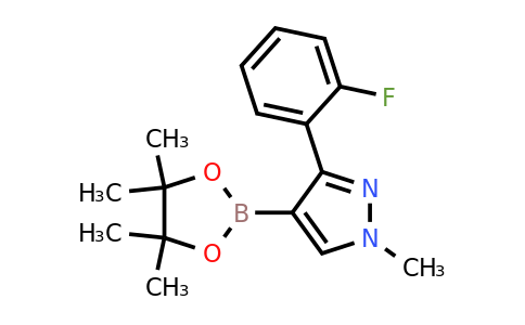 924287-94-5 | 3-(2-Fluorophenyl)-1-methyl-4-(4,4,5,5-tetramethyl-1,3,2-dioxaborolan-2-yl)-1H-pyrazole