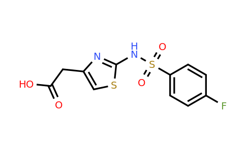926202-75-7 | 2-(2-(4-Fluorophenylsulfonamido)thiazol-4-yl)acetic acid