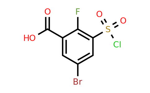 926251-51-6 | 5-Bromo-3-(chlorosulfonyl)-2-fluorobenzoic acid