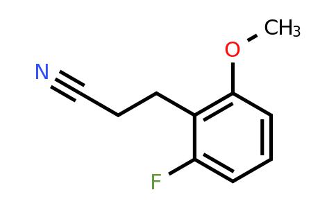 927891-79-0 | 2-Fluoro-6-methoxyphenylpropanenitrile
