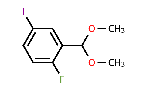 933585-46-7 | 2-(Dimethoxymethyl)-1-fluoro-4-iodobenzene