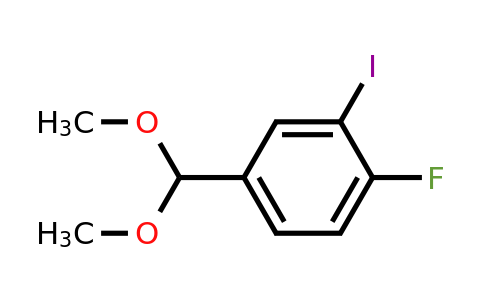 933585-48-9 | 4-(Dimethoxymethyl)-1-fluoro-2-iodobenzene