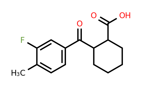 933674-62-5 | 2-(3-Fluoro-4-methylbenzoyl)cyclohexanecarboxylic acid