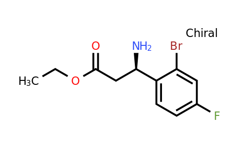 934384-85-7 | (R)-Ethyl 3-amino-3-(2-bromo-4-fluorophenyl)propanoate