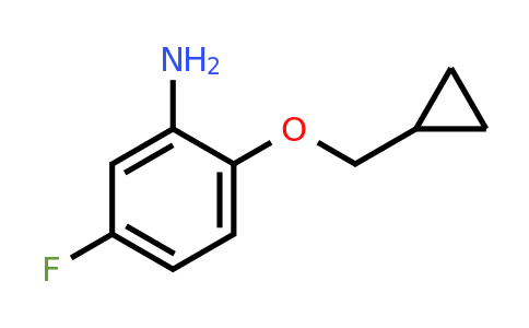 937596-77-5 | 2-(Cyclopropylmethoxy)-5-fluoroaniline