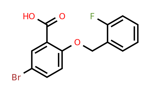 938231-13-1 | 5-Bromo-2-((2-fluorobenzyl)oxy)benzoic acid