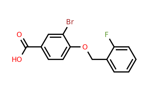 938285-61-1 | 3-Bromo-4-((2-fluorobenzyl)oxy)benzoic acid