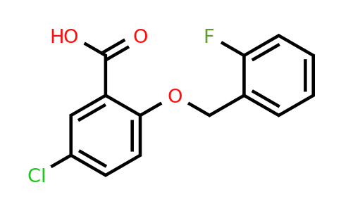 938357-14-3 | 5-Chloro-2-((2-fluorobenzyl)oxy)benzoic acid