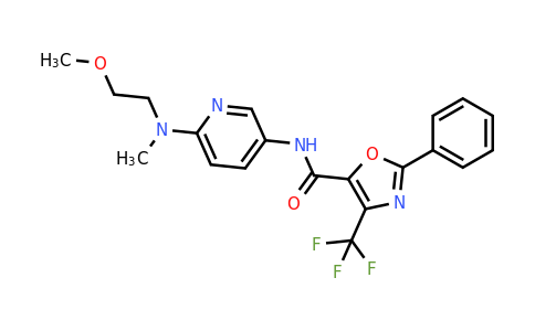 939376-09-7 | N-(6-((2-Methoxyethyl)(methyl)amino)pyridin-3-yl)-2-phenyl-4-(trifluoromethyl)oxazole-5-carboxamide