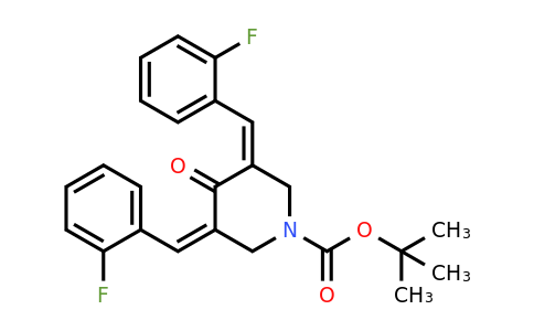 939681-36-4 | tert-Butyl 3,5-bis(2-fluorobenzylidene)-4-oxopiperidine-1-carboxylate