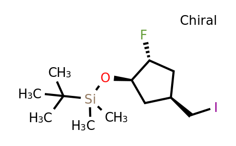 942143-86-4 | tert-butyl-[rel-(1R,2R,4S)-2-fluoro-4-(iodomethyl)cyclopentoxy]-dimethyl-silane