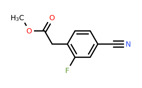 942282-44-2 | Methyl 4-cyano-2-fluorophenylacetate