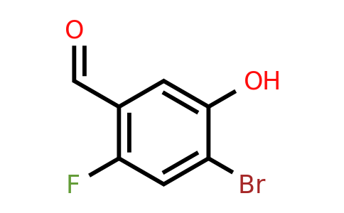 943750-18-3 | 4-Bromo-2-fluoro-5-hydroxybenzaldehyde
