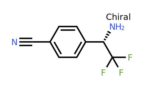 943816-46-4 | 4-((1S)-1-amino-2,2,2-trifluoroethyl)benzenecarbonitrile