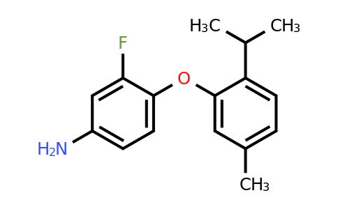 946699-16-7 | 3-Fluoro-4-(2-isopropyl-5-methylphenoxy)aniline